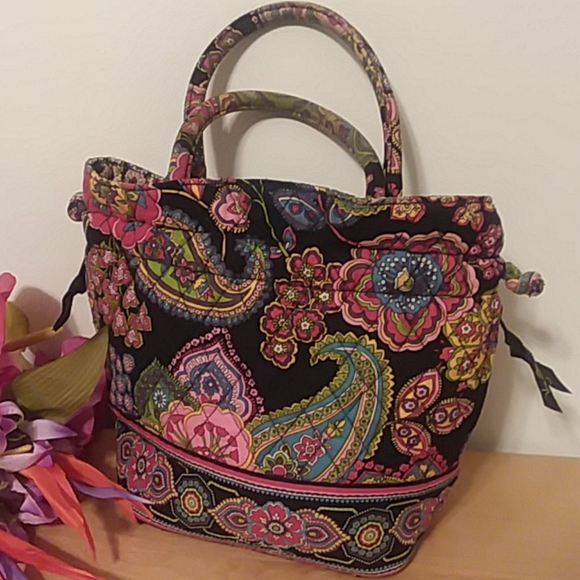 Vera Bradley Symphony in Hue Winter 2009 Archived Print Small Bucket Bag - Picture 3 of 16